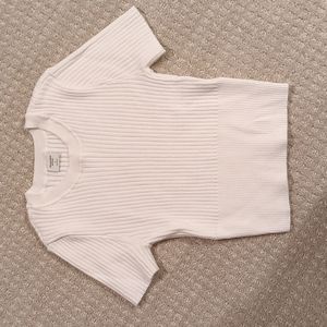 Abercrombie White Baby Tee Size S